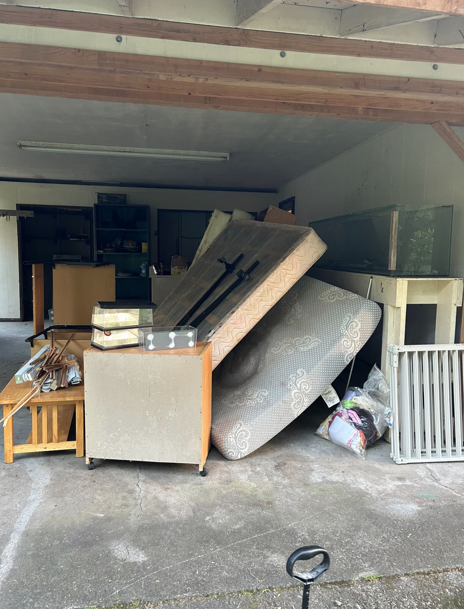 Hawaii Island Waste cleanout in progress