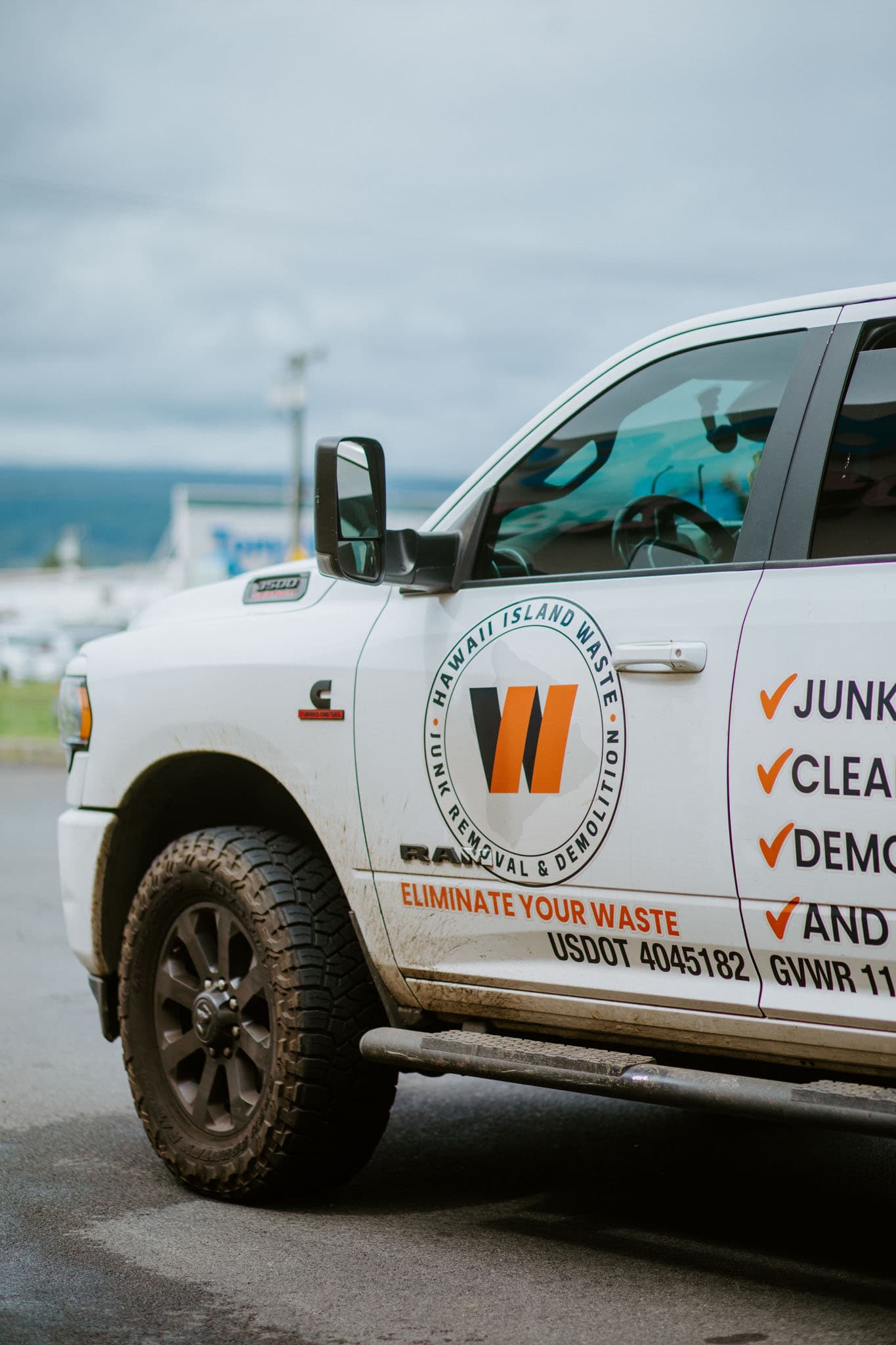 Hawaii Island Waste cleanout in progress